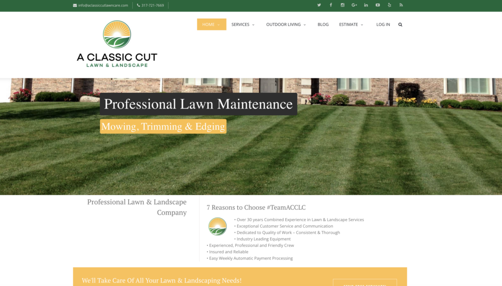 screenshot of New AGameSM website for O&A in fall 2014